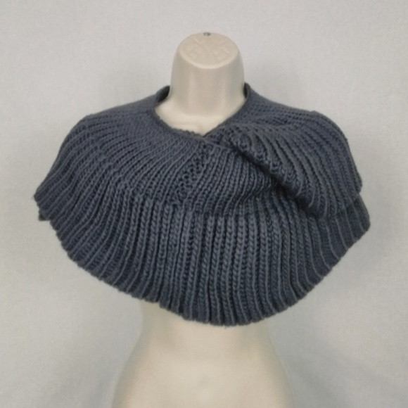 Infinity Scarf Loop Cable Chunky Knit Warm Black Teal Gray One Size Gift - Picture 6 of 8